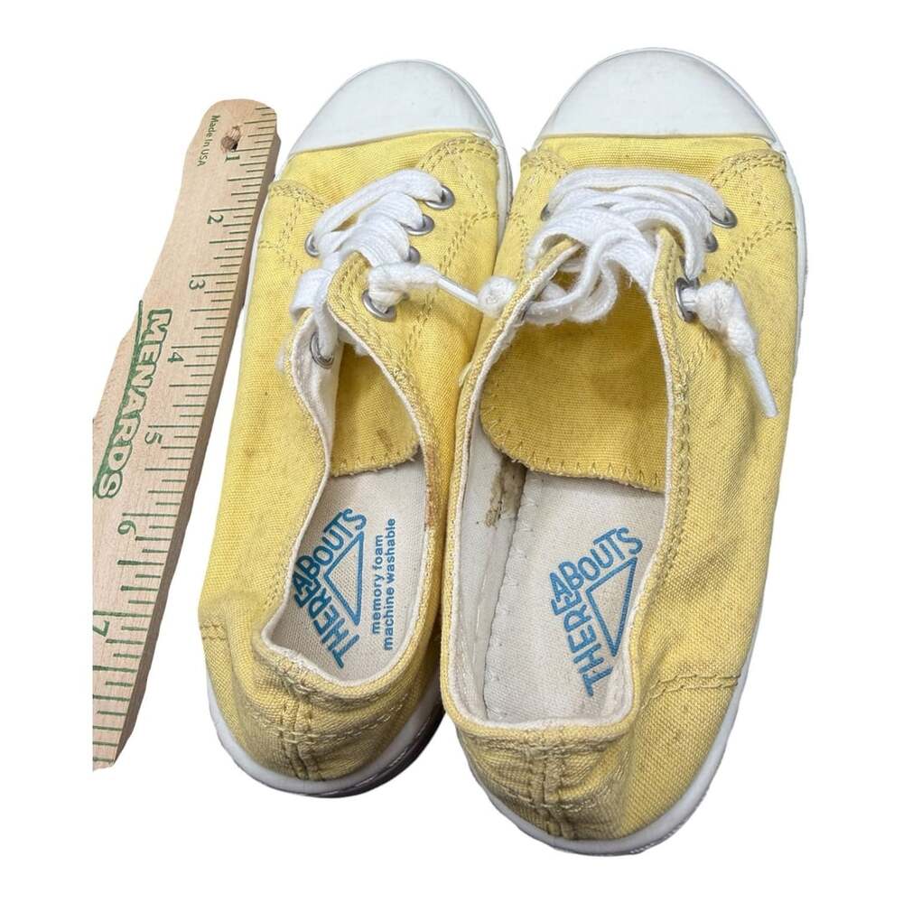 Threadabouts Scooter Yellow Canvas Memory Foam Sneakers